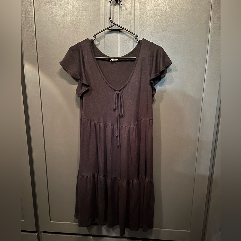 Black mini summer dress